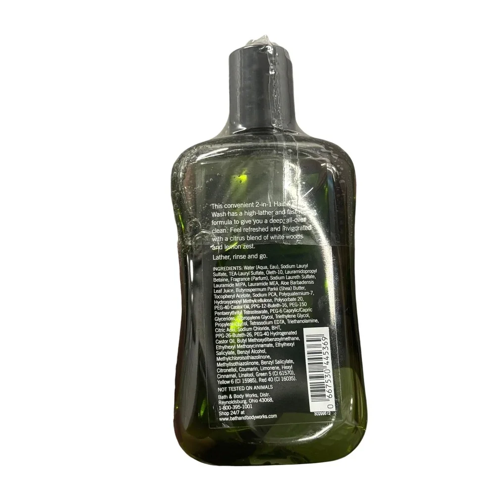 Bath & Body Works Citron for Men 2 in 1 Hair Body Wash 10oz Signature Collection